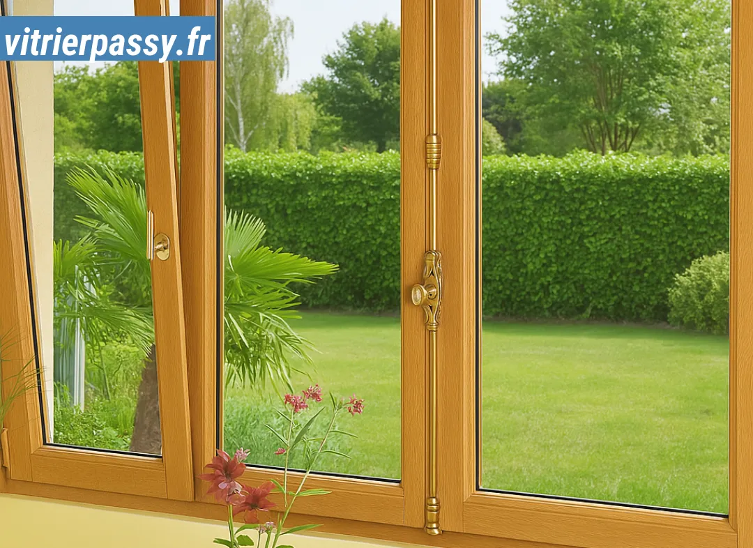 Installation de fenêtre en bois sur mesure Passy